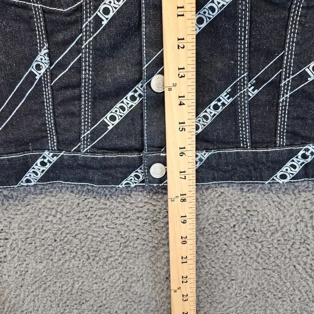 Jordache Denim Jacket Women Size Medium Blue Betty Crop‎ Jacket Dark Wash
